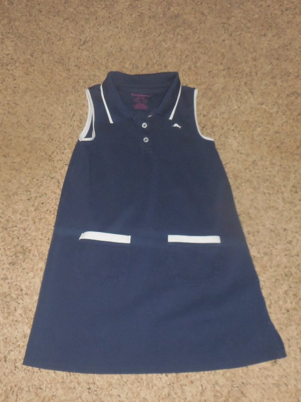 Tommy Bahama Girls Navy Tennis Dress 7/8